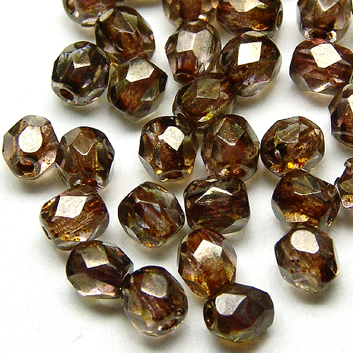 FP 4mm Gold Smoked Topaz(30개)